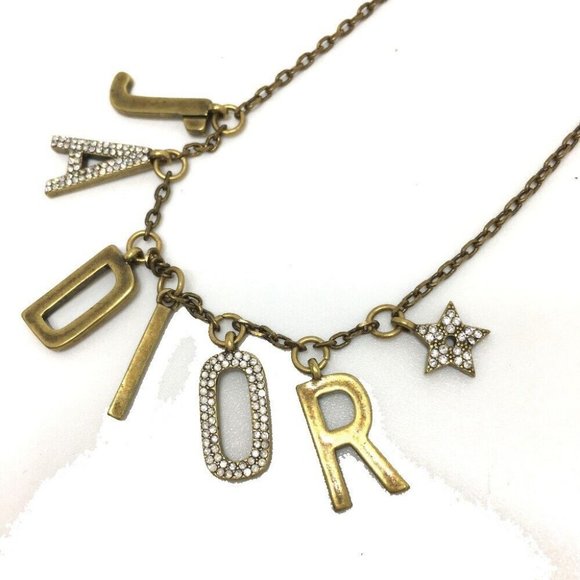 AUTHENTIC CHRISTIAN DIOR JADIOR Rhinestone Necklace - Picture 3 of 6